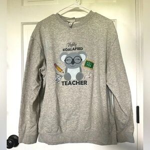 Divided Gray Crew Neck Sweater